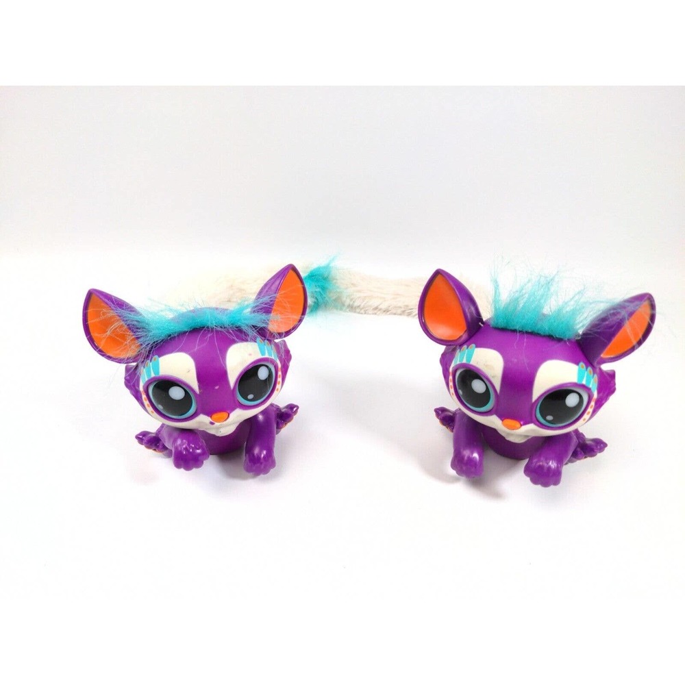 2 2017 Mattel Lil Gleemerz Amiglow Loomur Lemur Interactive Light Up Talk Toy